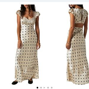 Free people butterfly babe maxi dress in tea combo